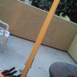 Sanding to get edge of blade "sharp"