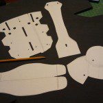 Tracing pattern on foam
