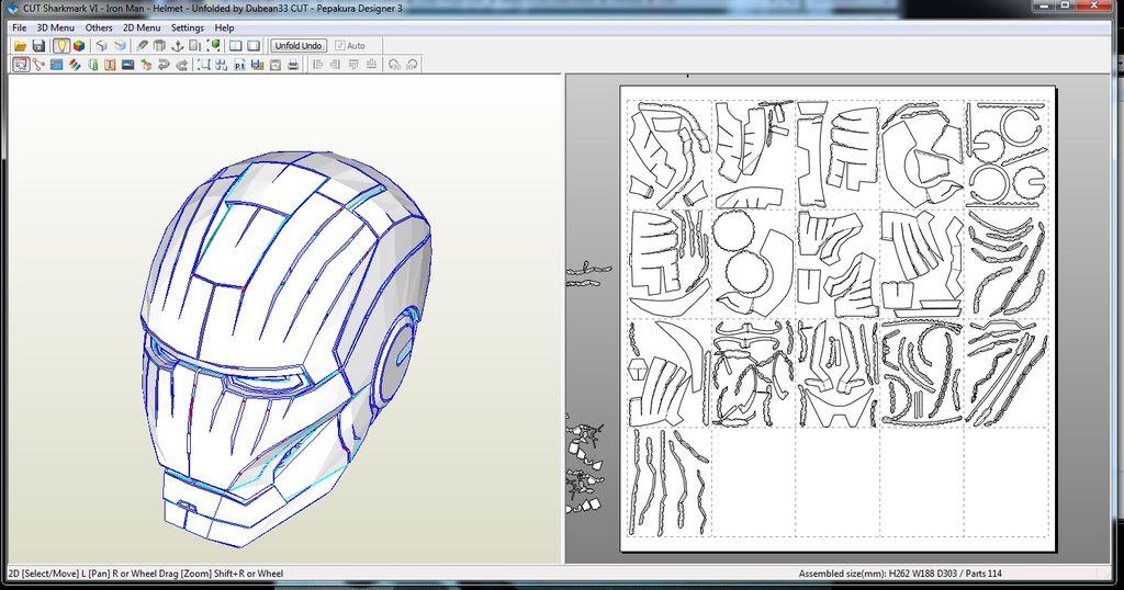 Raiden Full Foam Pepakura File Templates - Metal Gear Rising