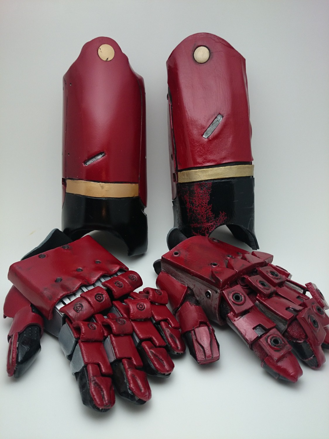 Left - Worbla, Right - Foam